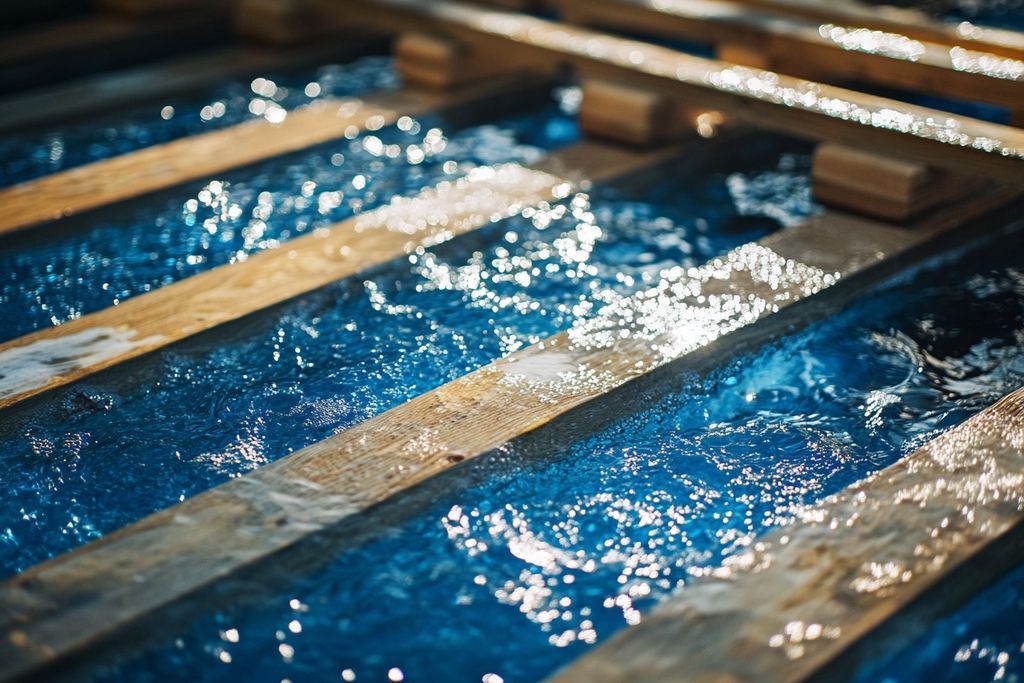 Piscine en palette