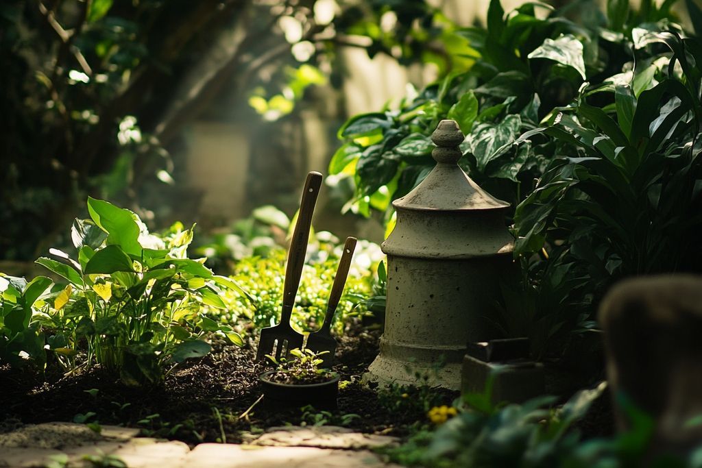 Potager en août