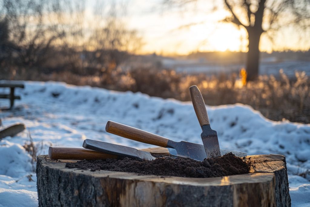 Potager en janvier