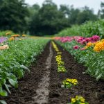 Potager en juillet