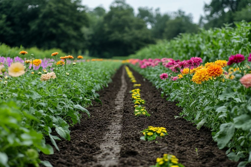 Potager en juillet
