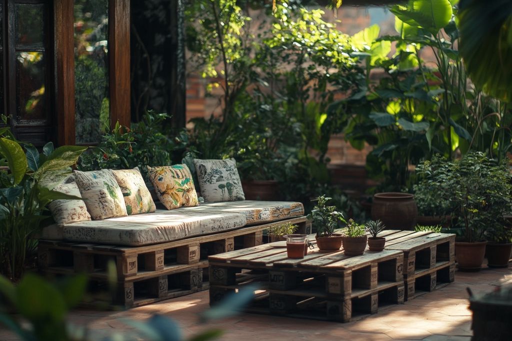 Un tutoriel pour construire un salon de jardin avec des palettes pour 0 euro