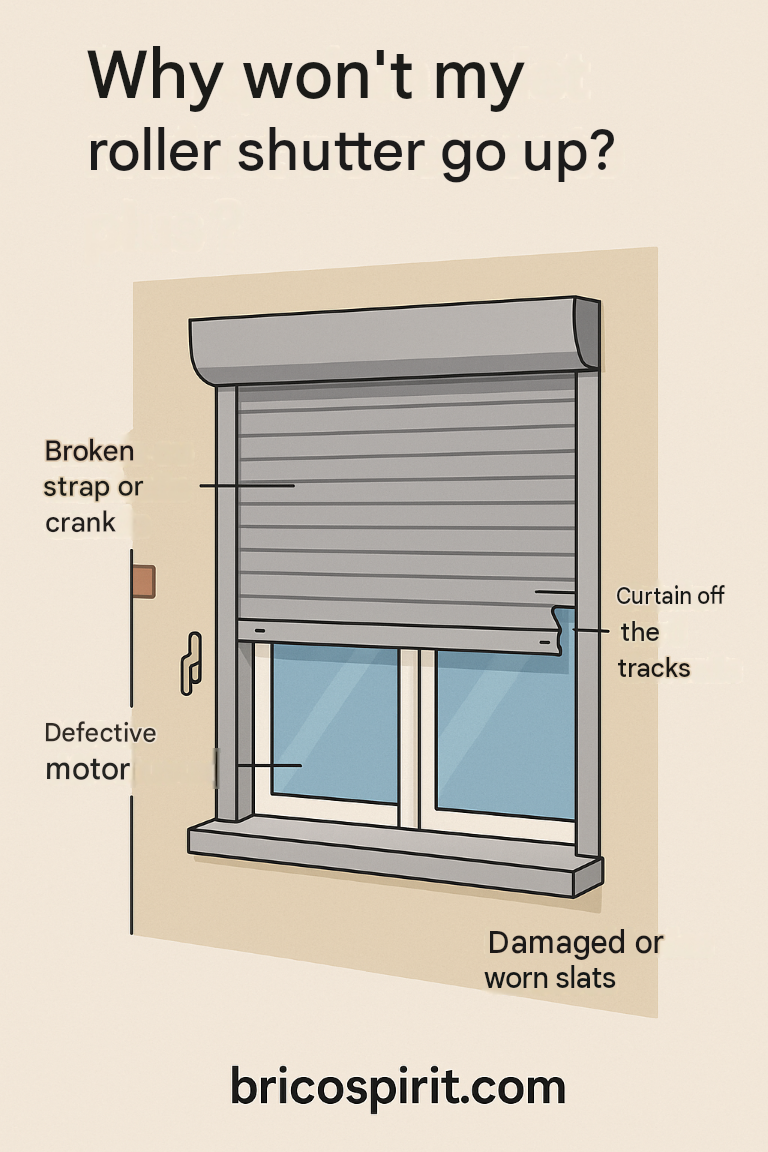 Why won’t a roller shutter go back up?