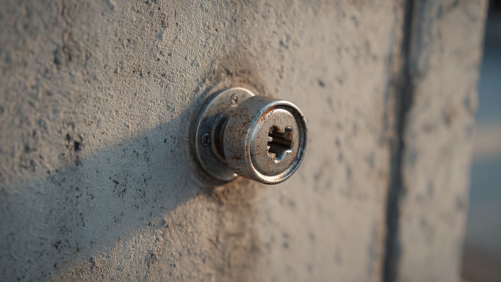 Installation et réglages du sabot de portail escamotable