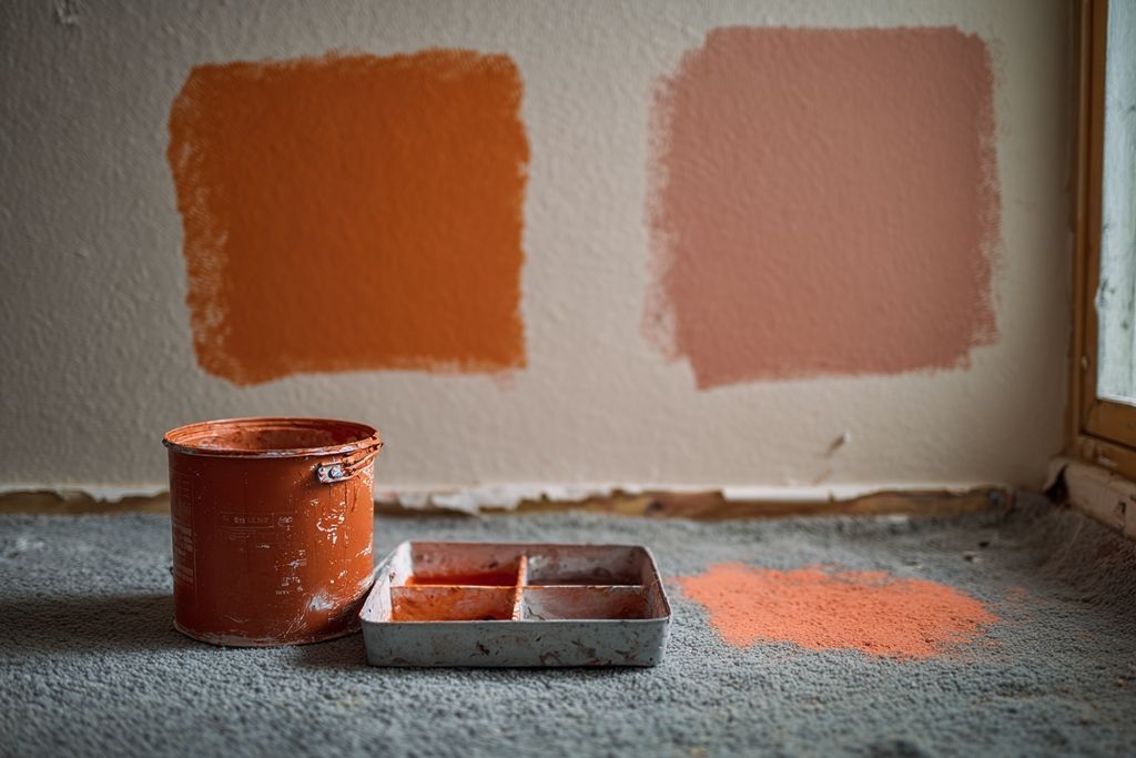 taches qui apparaissent après peinture