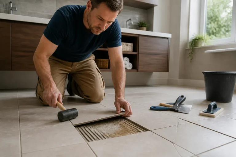 Carrelage qui se décolle : causes, réparation et quand appeler un pro