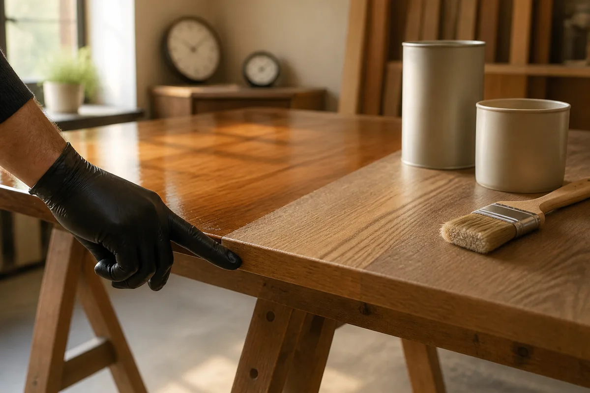 How long should you wait between two coats of varnish or wood stain?