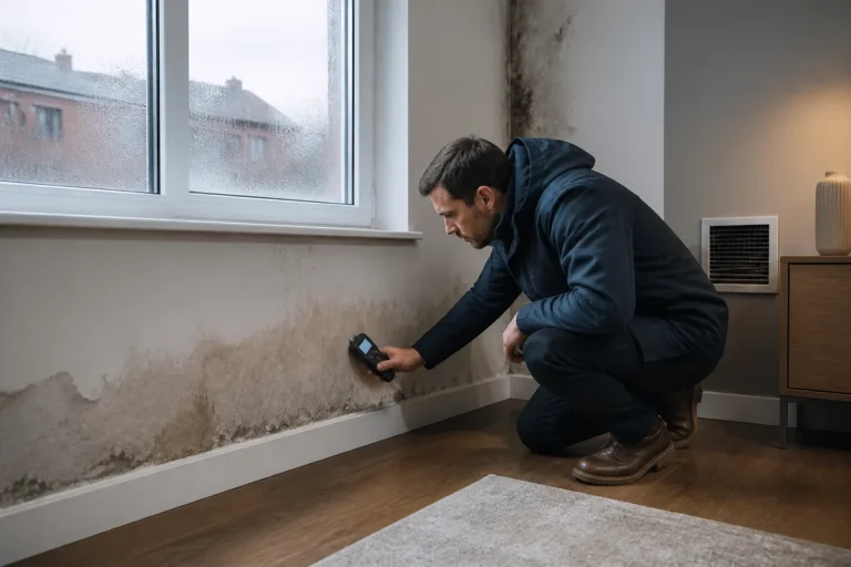 Humidité dans une pièce : trouver la cause selon le mur touché