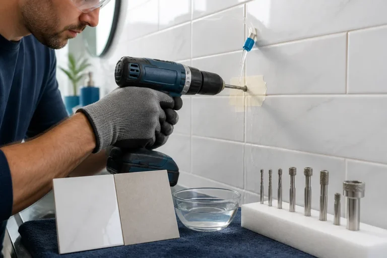 Percer du carrelage sans le fissurer, le bon foret et les bons gestes