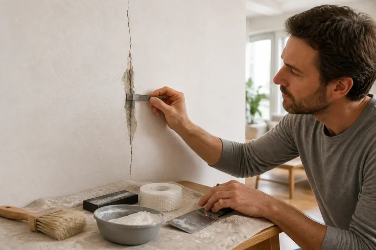 Réparer une fissure dans un mur intérieur selon sa profondeur : la méthode complète
